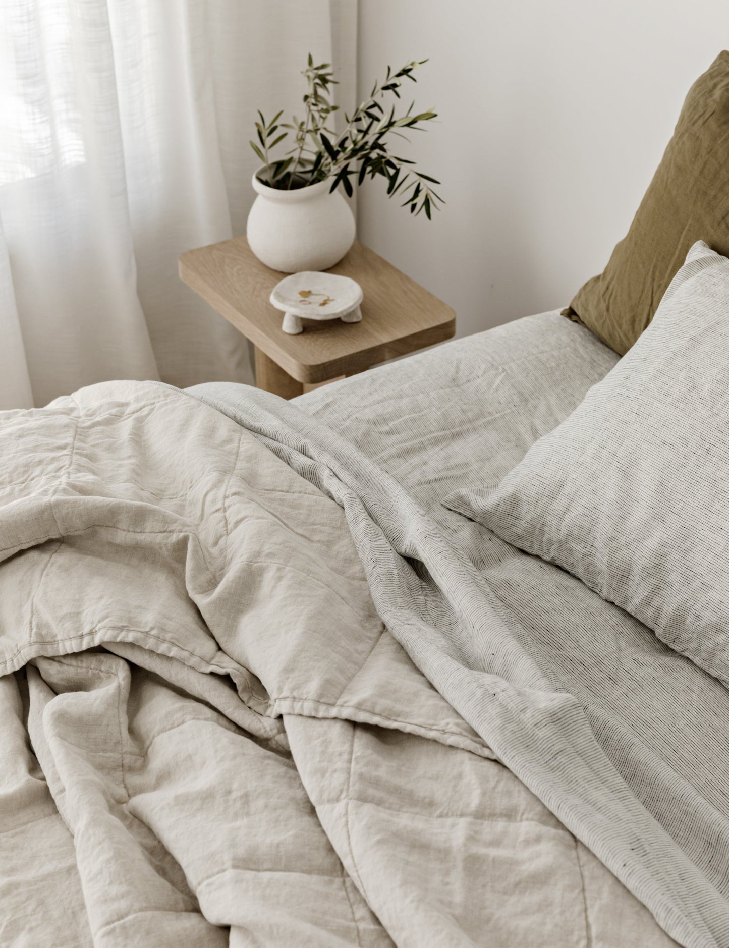 European Flax Linen Sheet Set by Cultiver