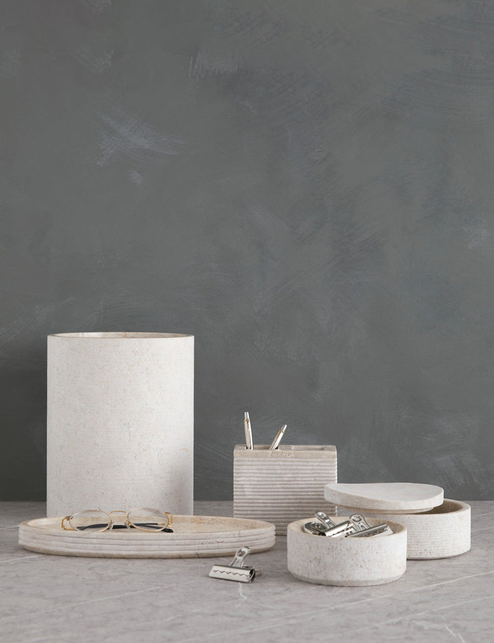 Limestone Bath Accessories by Kassatex