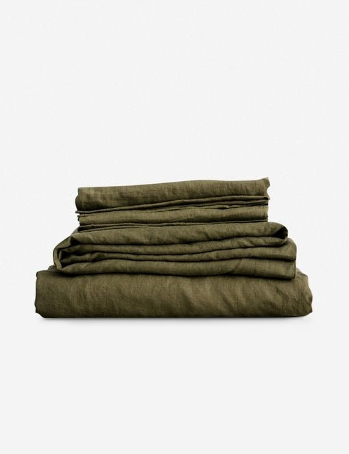 European Flax Linen Sheet Set by Cultiver