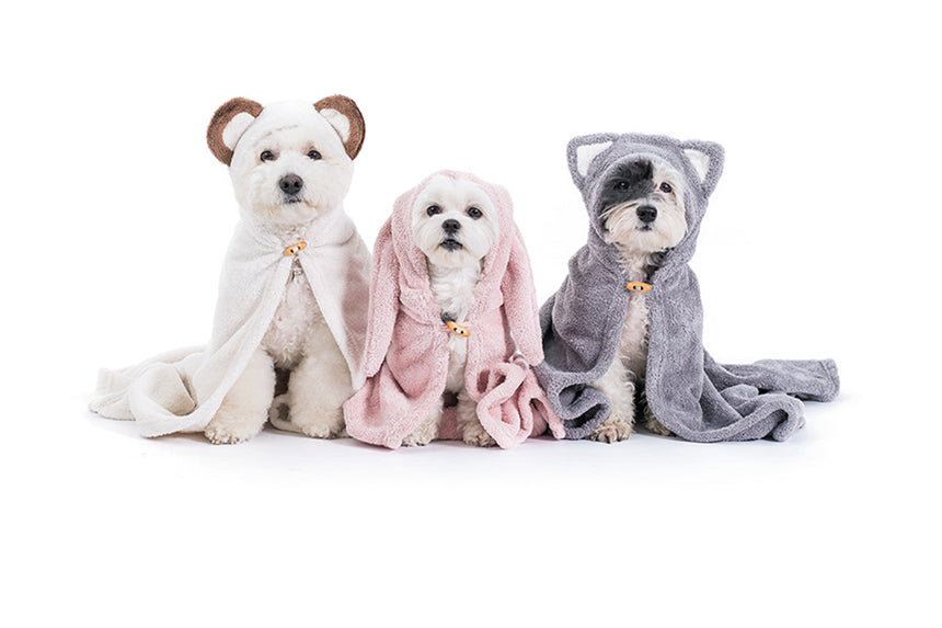 SAMPLE Animal hood towel . cat