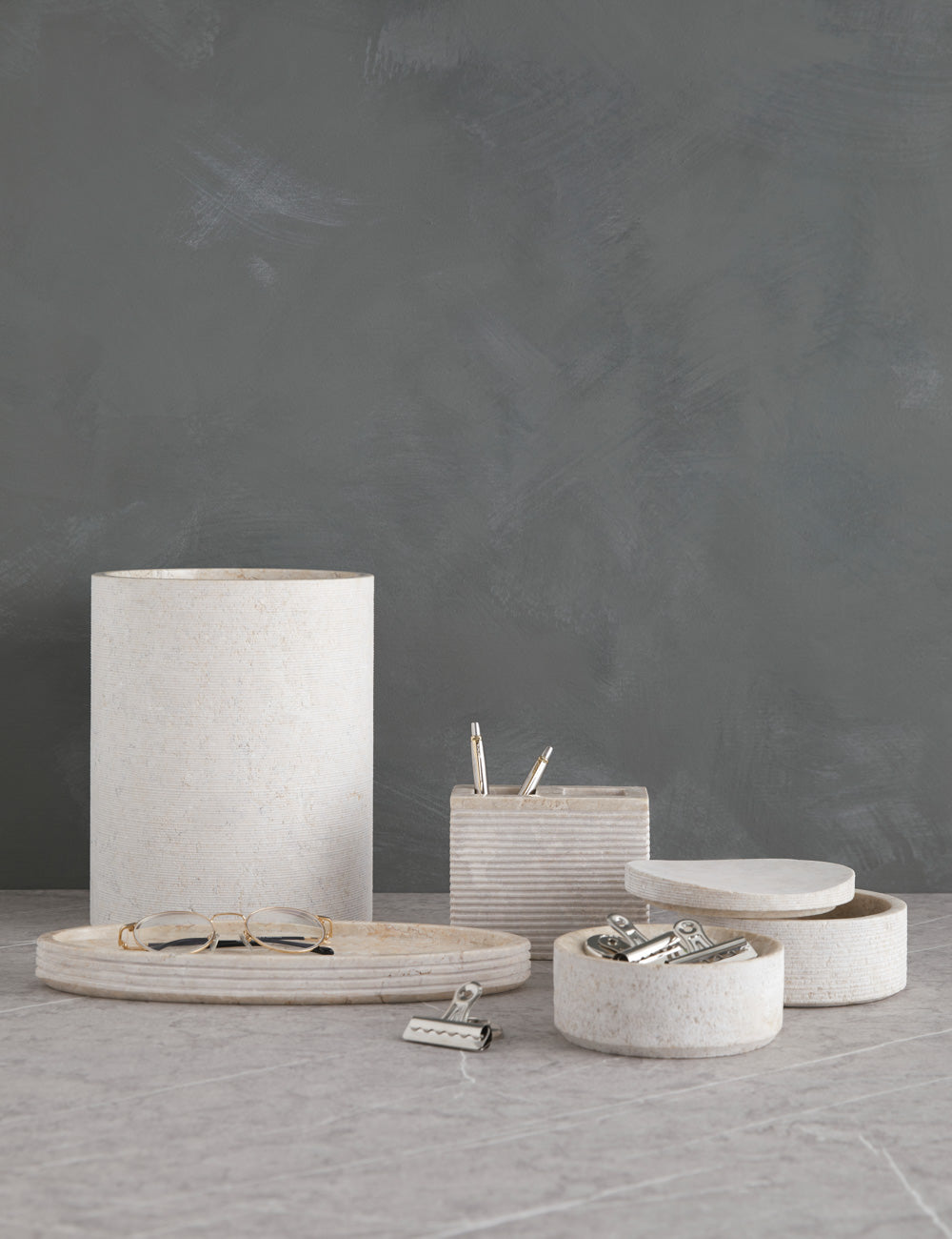 Limestone Bath Accessories by Kassatex