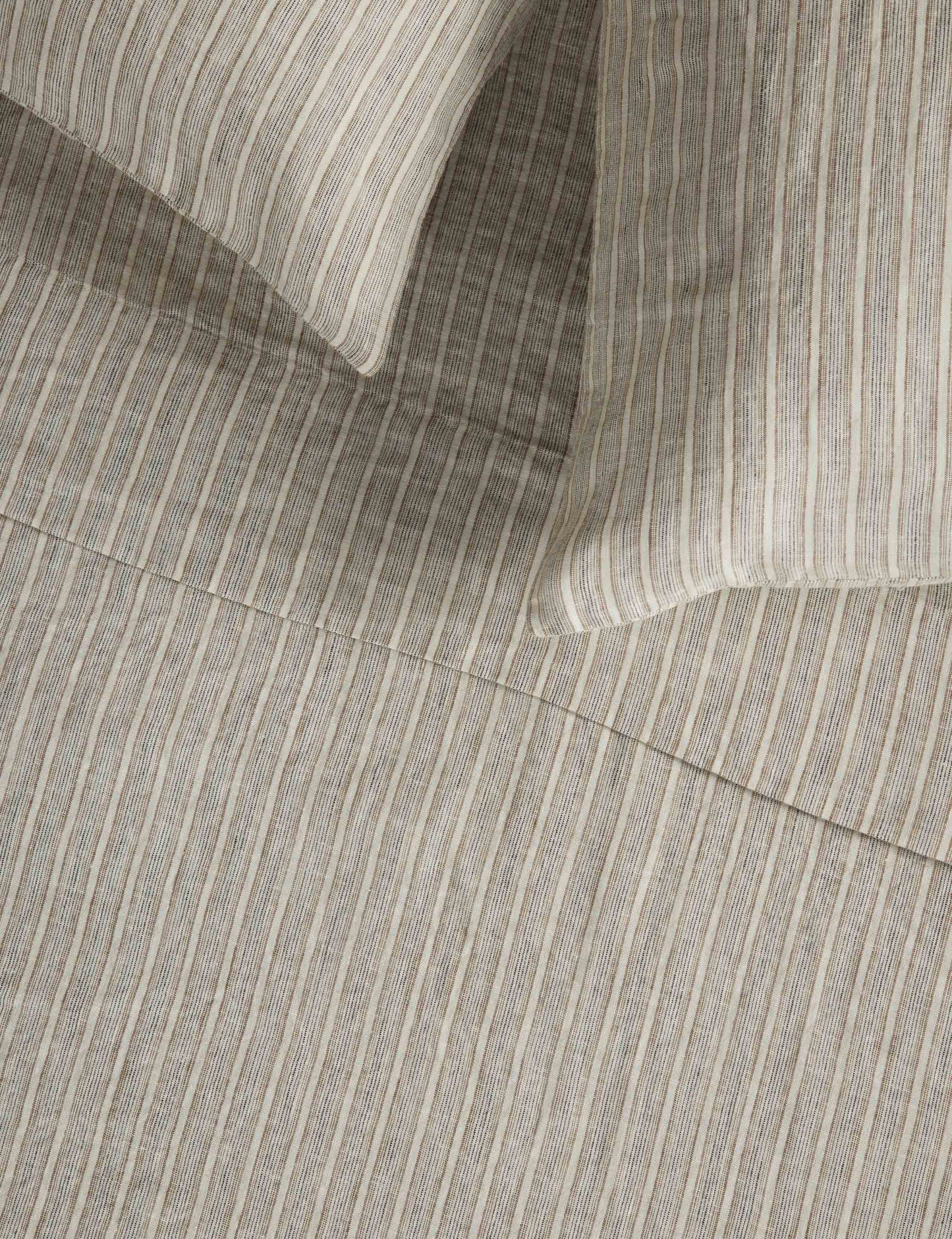 Eadlin Striped European Flax Linen® Sheet Set