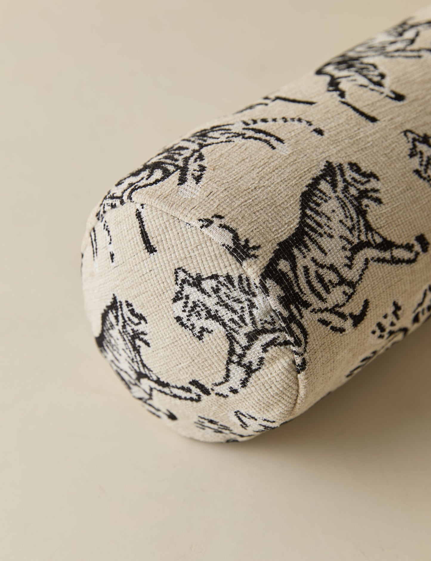 Tiger Jacquard Long Bolster Pillow by Sarah Sherman Samuel
