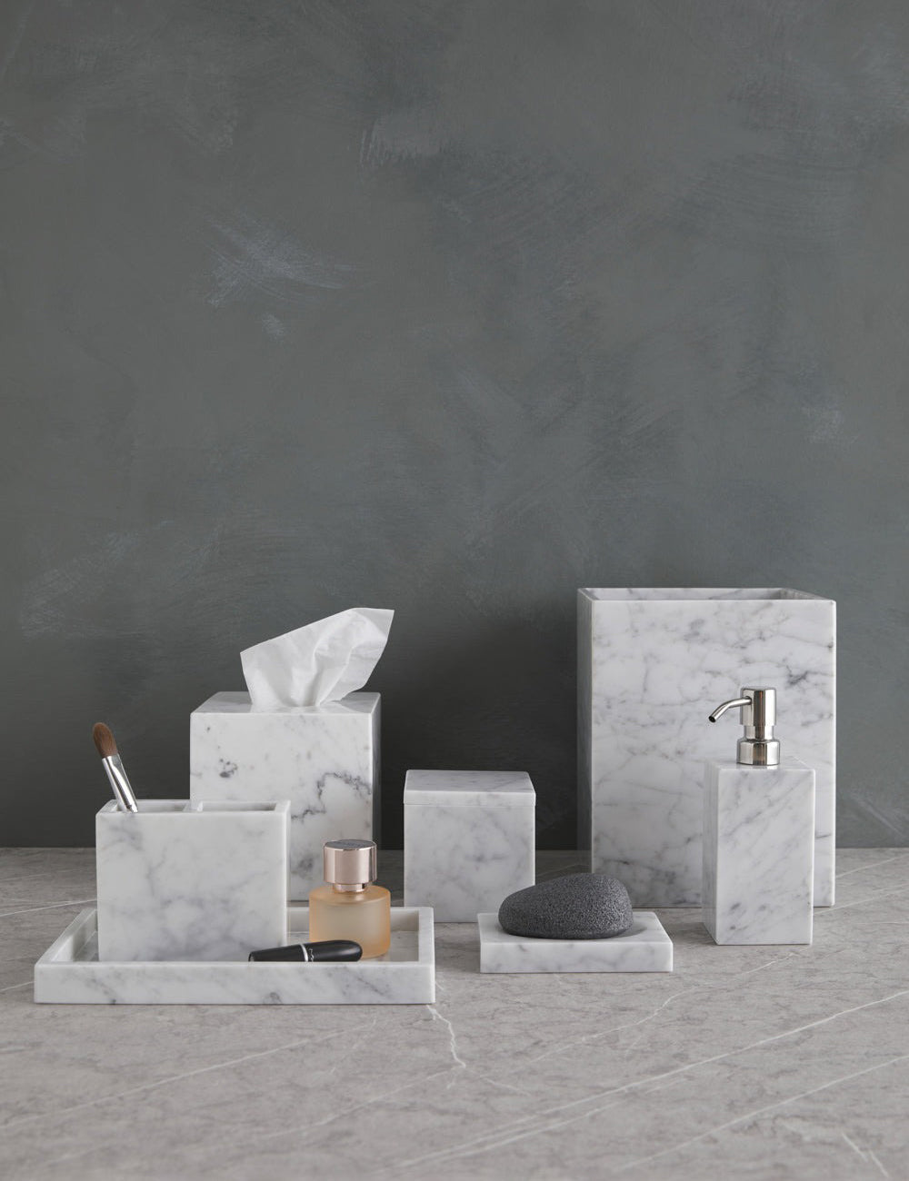 Marmol Marble Bath Accessories by Kassatex