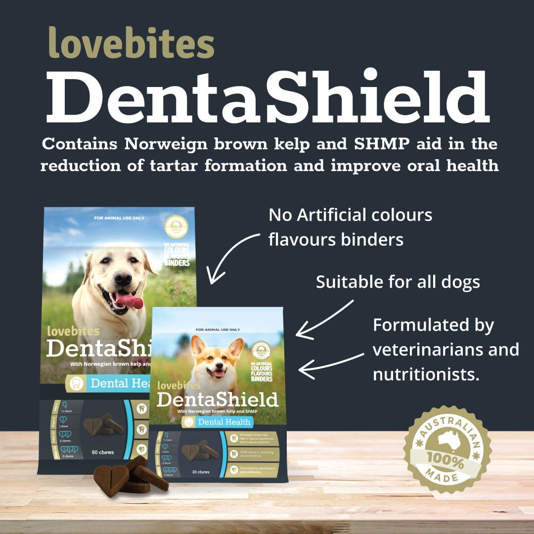 Lovebites Dentashield Chews for Dogs - Plaque Reduction Aid